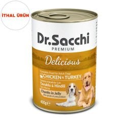 Dr.Sacchi Konserve Köpek Tavuklu Hindili 400gr