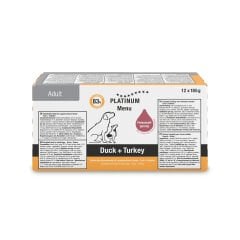Platinum Ördekli ve Hindili Yaş Köpek Maması 185gr