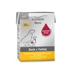 Platinum Ördekli ve Hindili Yaş Köpek Maması 185gr