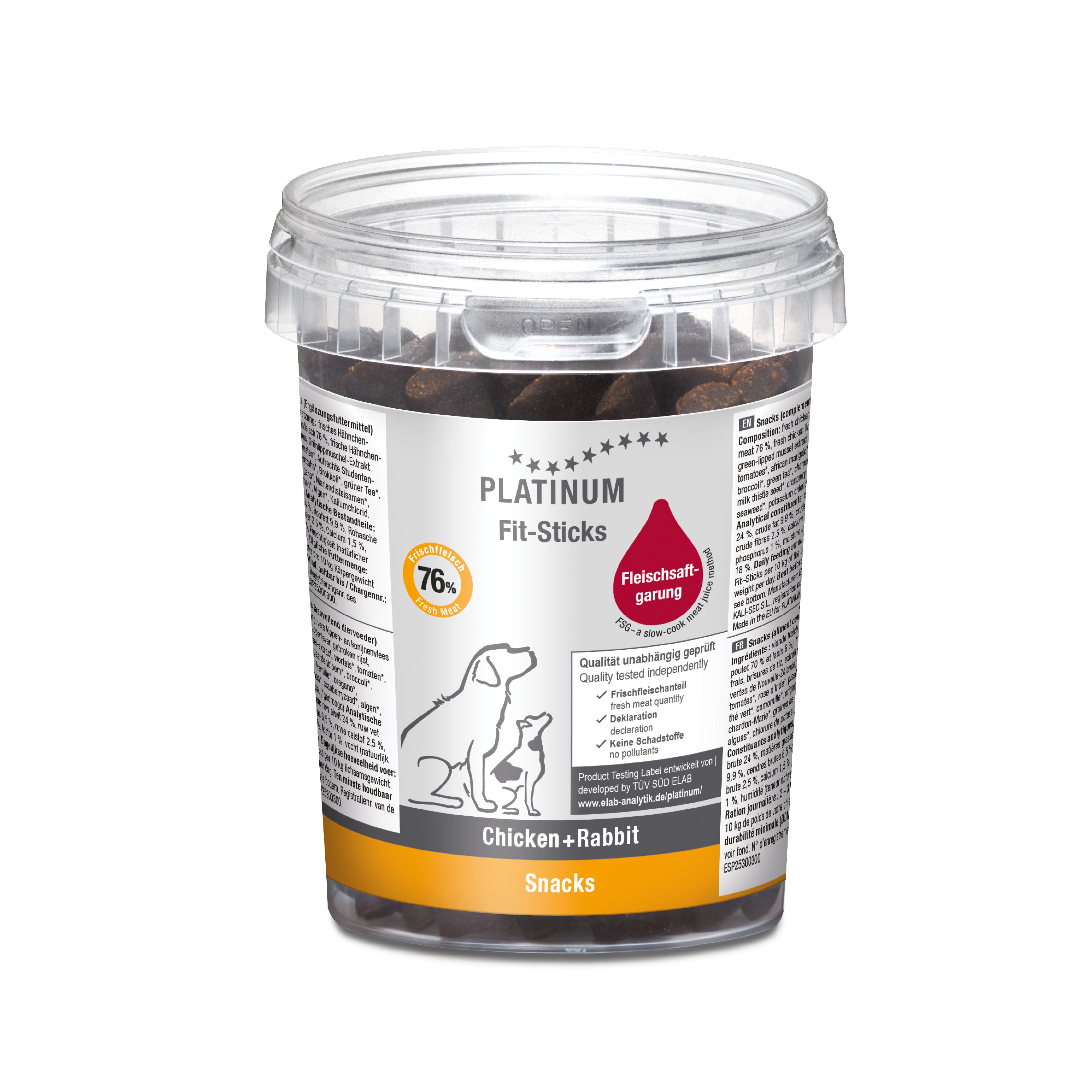 Platinum Fit-Sticks Tavuklu ve Tavşanlı Köpek Ödülü 300gr