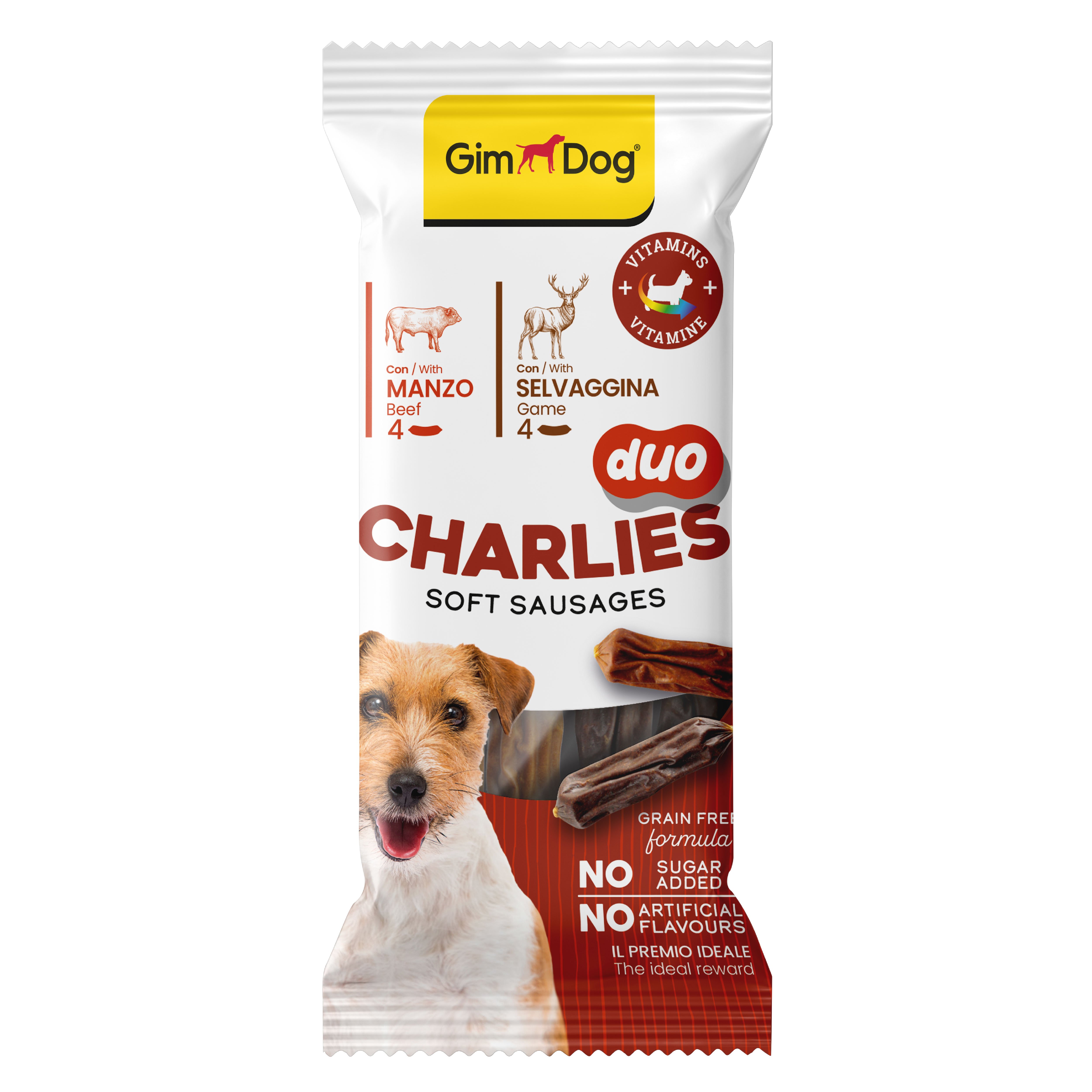 Gimdog Charlies Duo Sığır Etli & Av Etli Köpek Ödülü 60 Gr