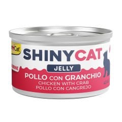Gimcat Konserve Kedi Maması Shinycat Jelly (Jöle içinde) Chicken with Crab 70 gr - Yengeçli Tavuk