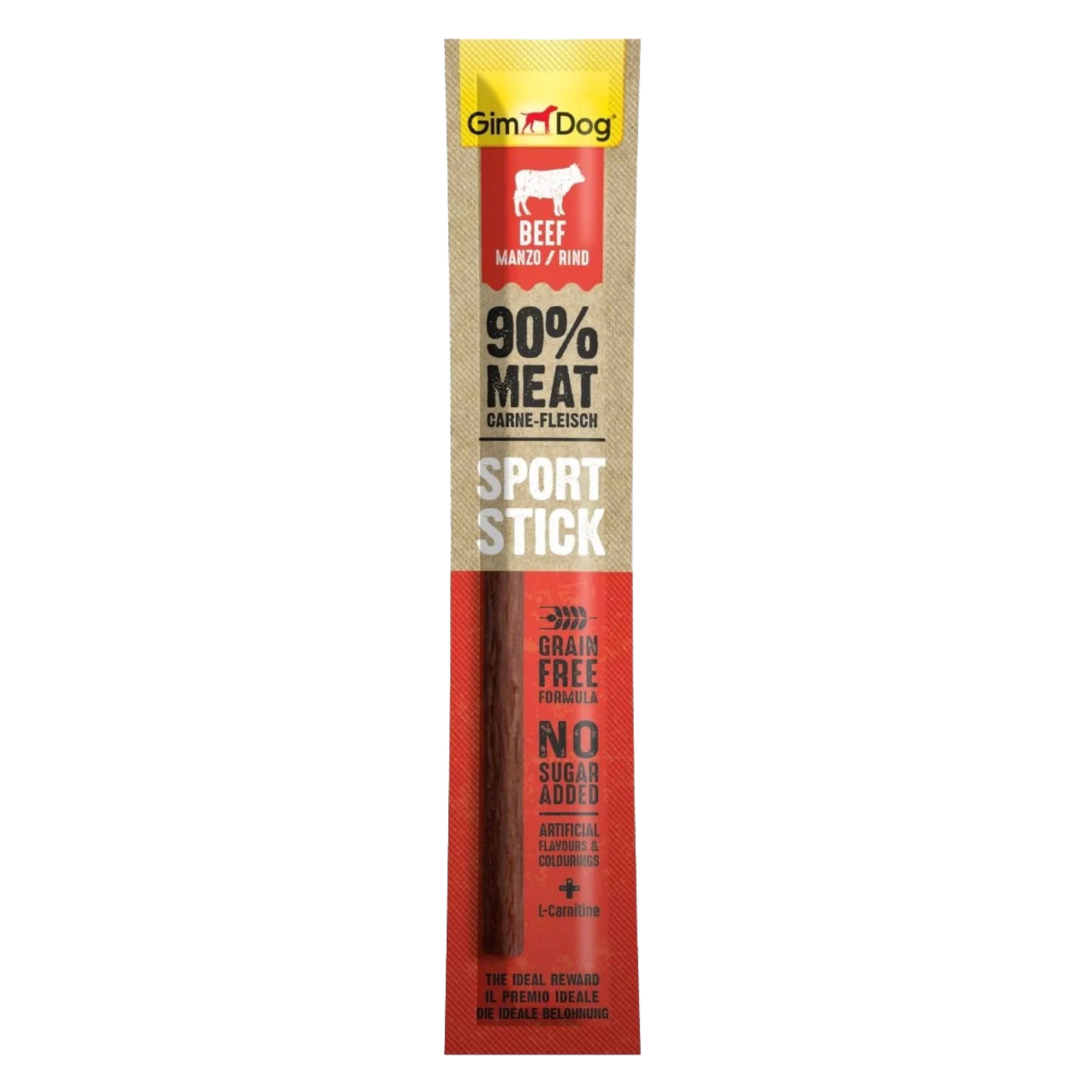 GimDog SportSticks Sığır etli köpek ödül çubuğu 12gr-TAHILSIZ