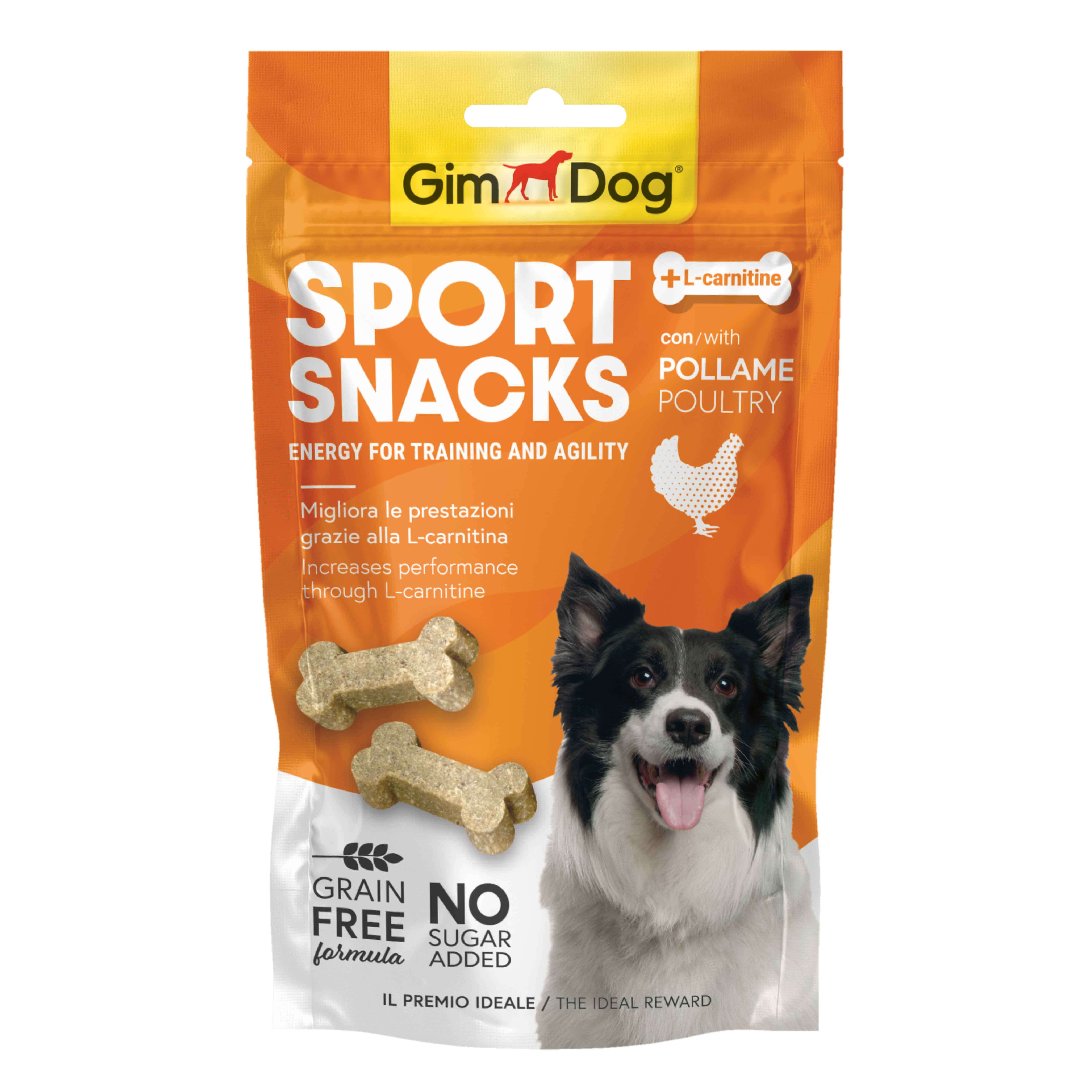 GimDog Sportsnacks Tavuk&L-Carnitinli Ödül Tableti 60 gr
