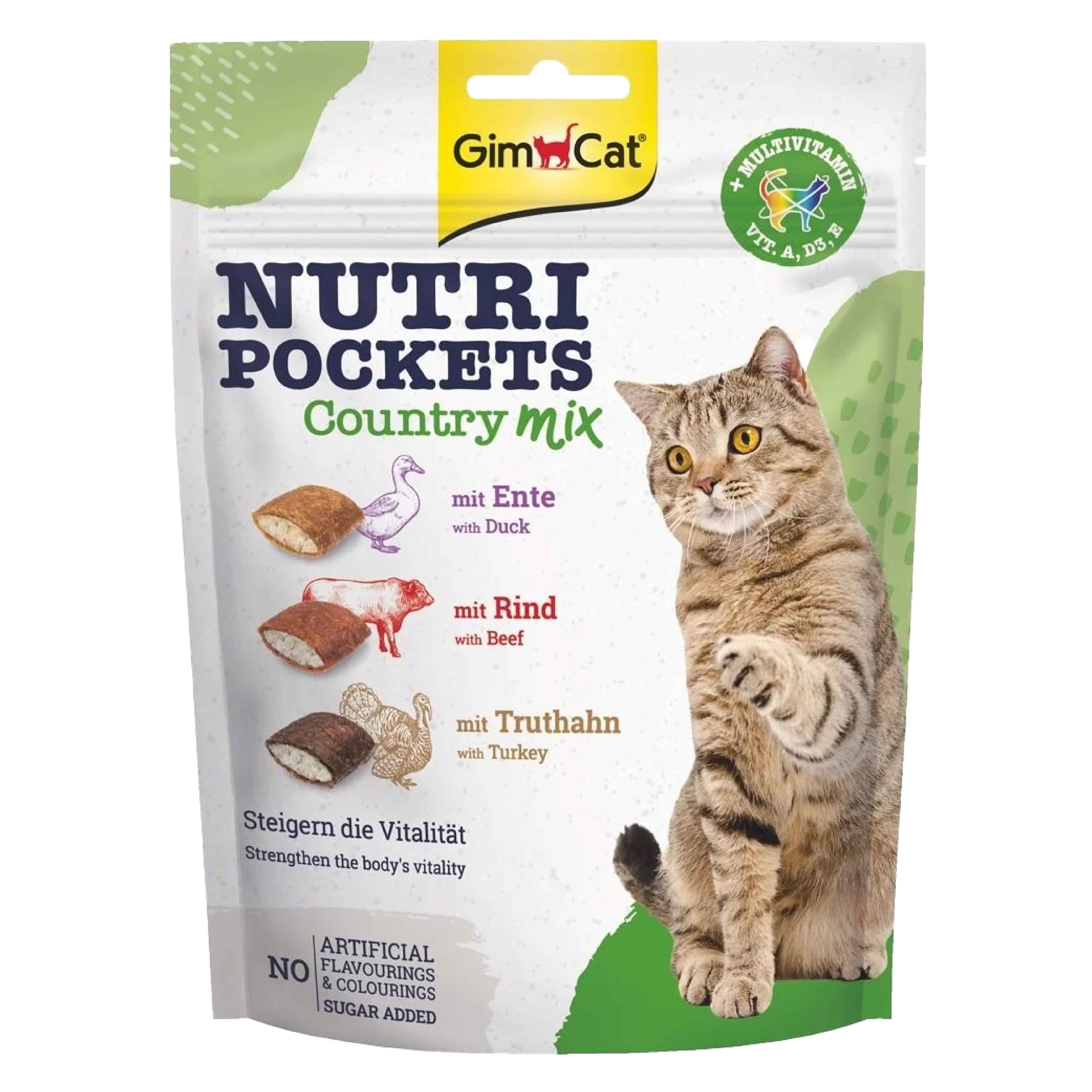 GimCat Nutripockets Kedi Ödülü Country Mix 150Gr