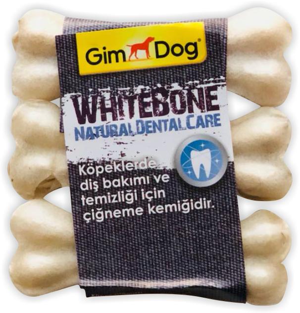 GimDog Mordimi Press Kemik 3.5'' 3lü White
