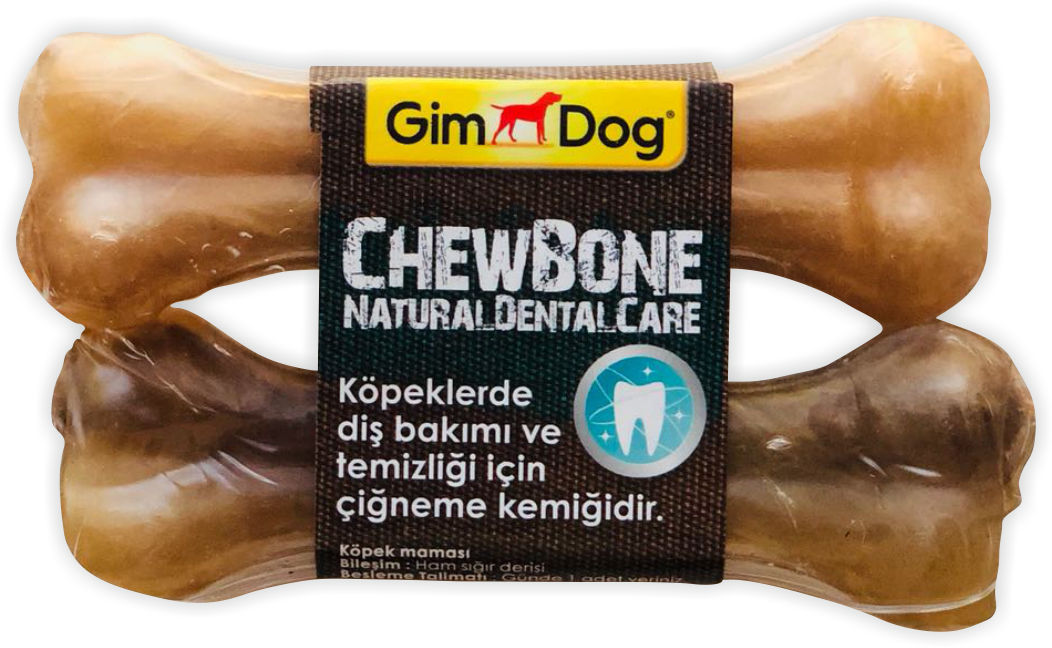 GimDog Mordimi Press Kemik 4,5'' - 11cm - 2li Naturel