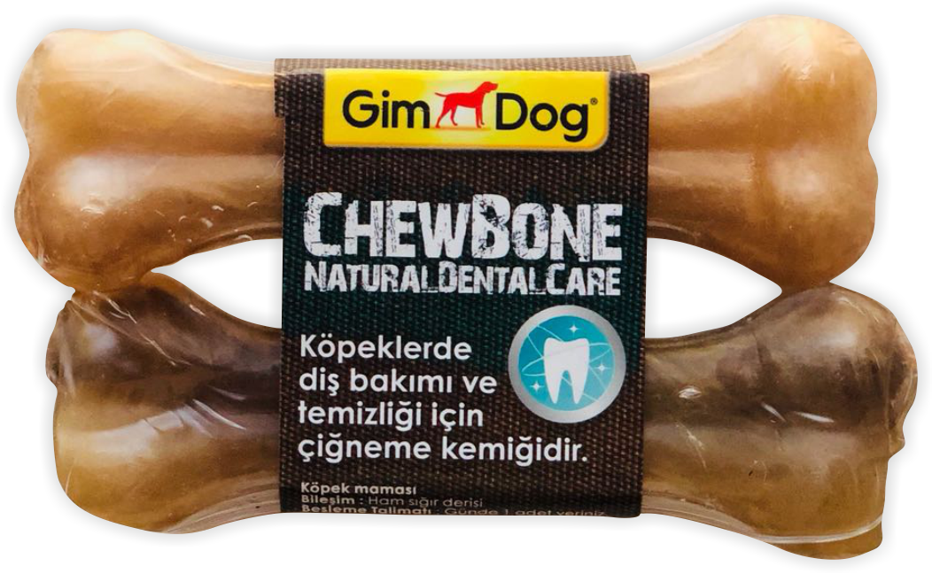 GimDog Mordimi Press Kemik 4,5'' - 11cm - 2li Naturel
