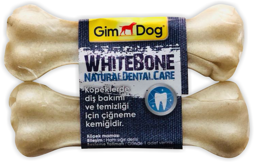 GimDog Mordimi Press Kemik 4.5'' 2li White