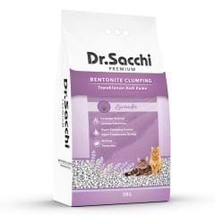 Dr.Sacchi Lavanta Kokulu Bentonit Kedi Kumu 10 Lt