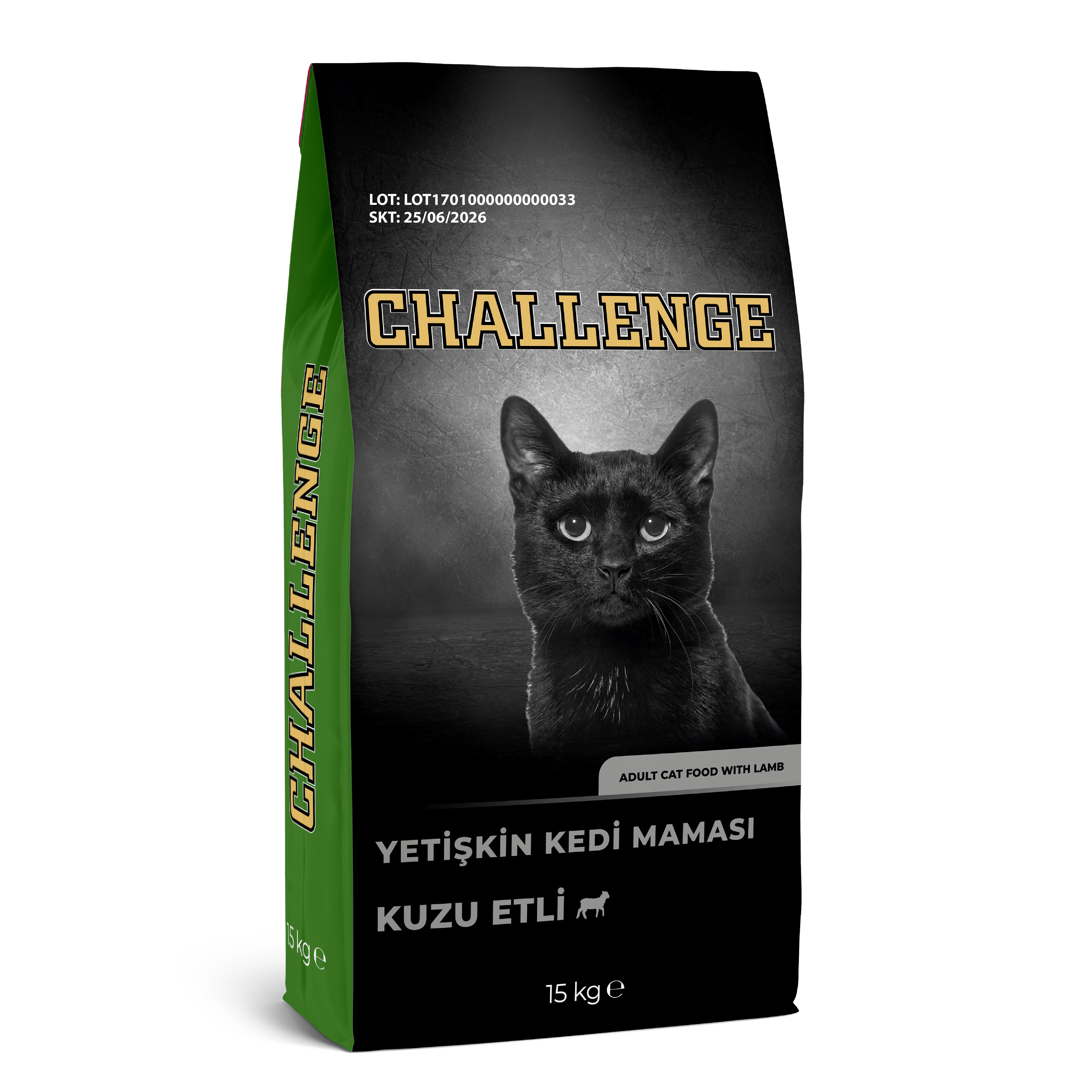 Challenge Kuzu Etli Yetişkin Kedi Maması 15 Kg