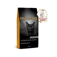 Challenge Tavuk Etli Yetişkin Kedi Maması 15 Kg + GimCat Malt Soft Extra 100 gr Hediye!