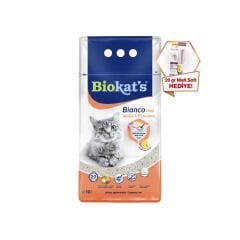 Biokat's Kedi Kumu Bianco Vanilya&Mandalina 10 Lt+ GimCat Malt Soft Extra 20 gr hediyeli!