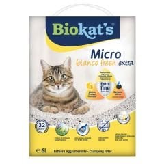 Biokats Kedi Kumu Micro Bianco Fresh Extra 6lt