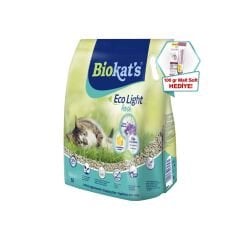 Biokat's Eco Light Fresh Spring Blossom Pelet Kedi Kumu 5lt (Ötv Dahil) + GimCat Malt Soft Extra 100 gr Hediye!