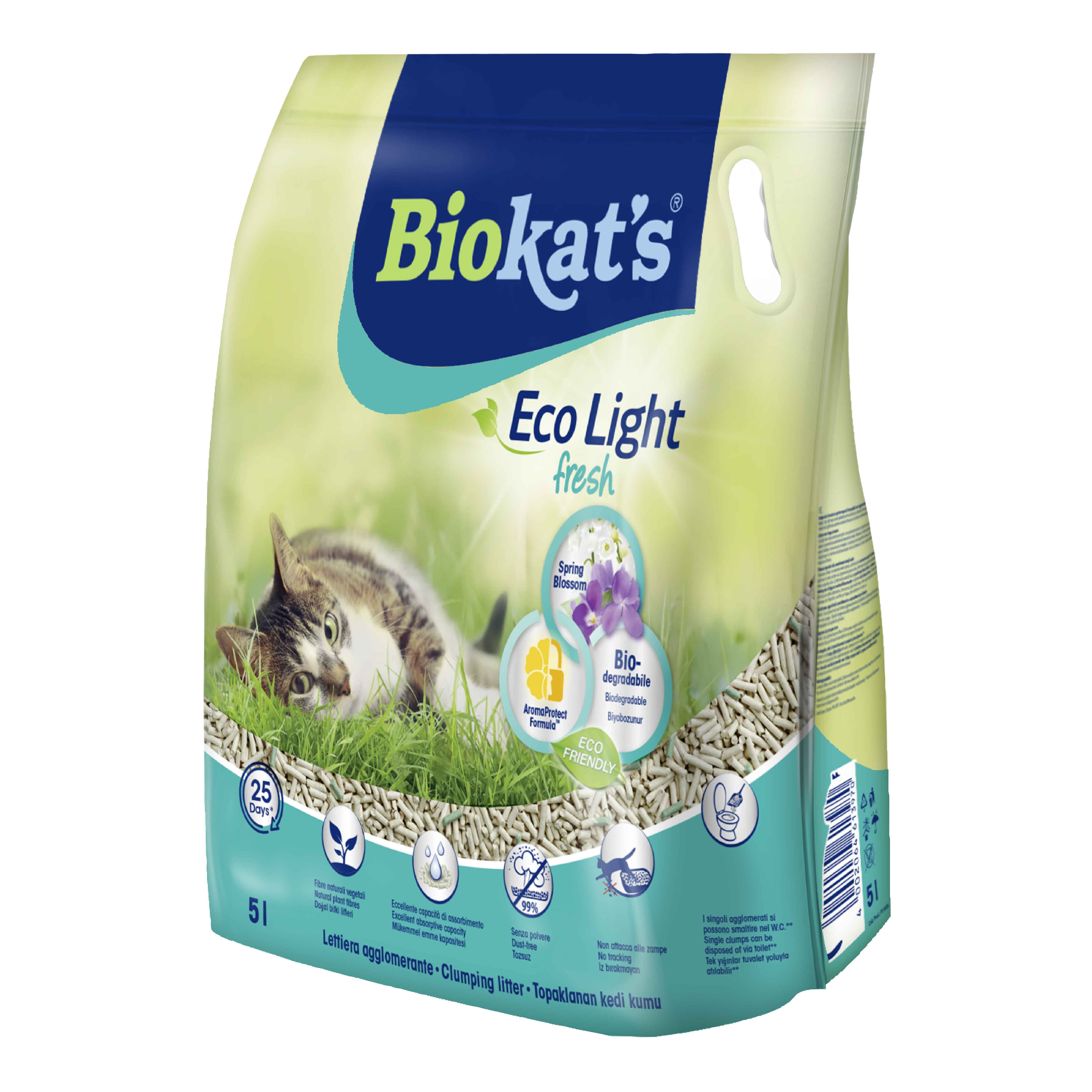 Biokat's Eco Light Fresh Spring Blossom Pelet Kedi Kumu 5lt (Ötv Dahil)