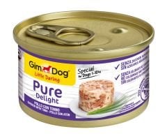 GimDog Little Darling Pure Delight Konserve Köpek Maması - Tavuklu Tuna Balıklı 85gr