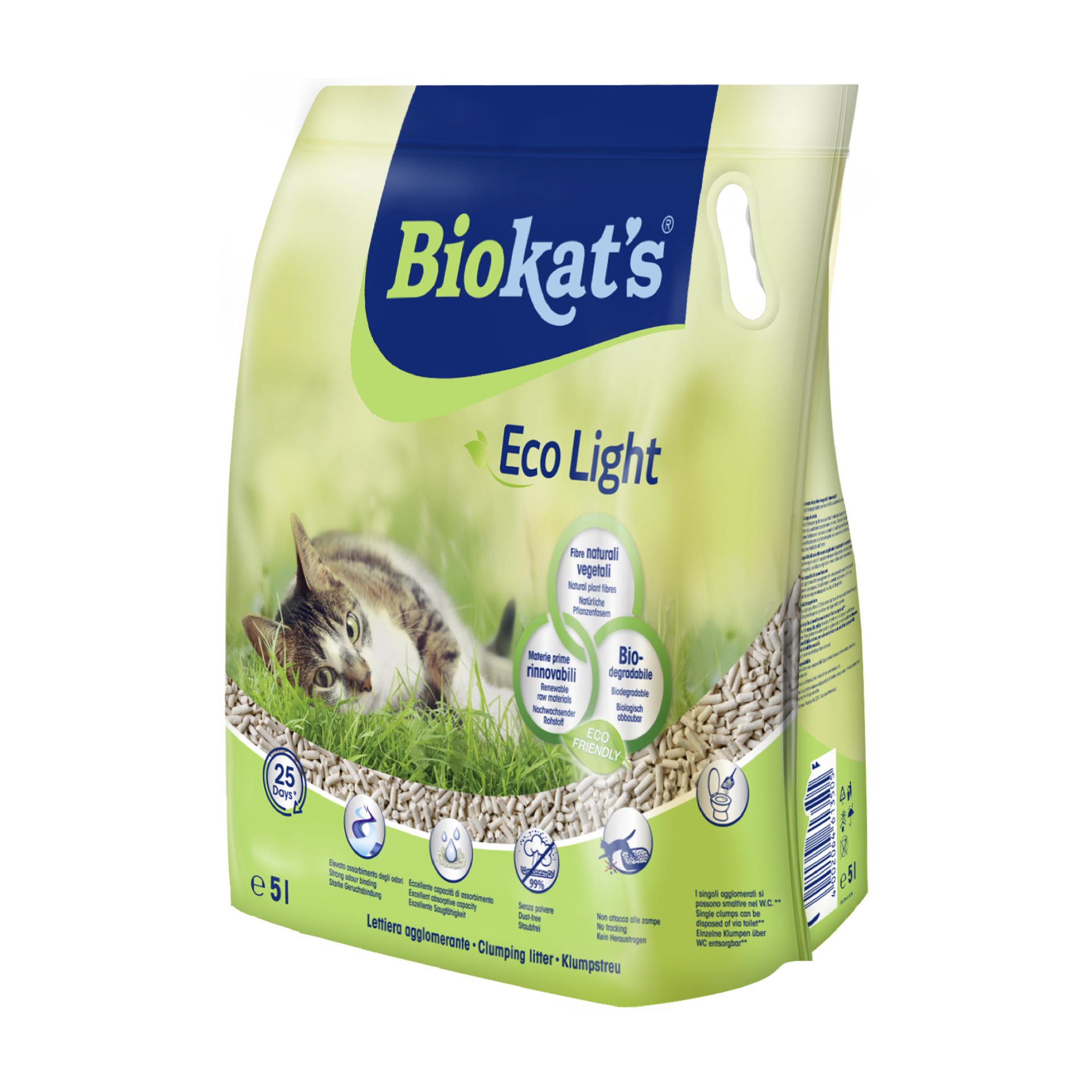Biokat's Pelet Kedi Kumu Eco Light 5lt  (Ötv Dahil)