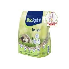 Biokat's Pelet Kedi Kumu Eco Light 5lt  (Ötv Dahil) + GimCat Malt Soft Extra 100 gr Hediye!